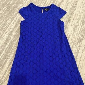 Royal Blue Eyelet Dress